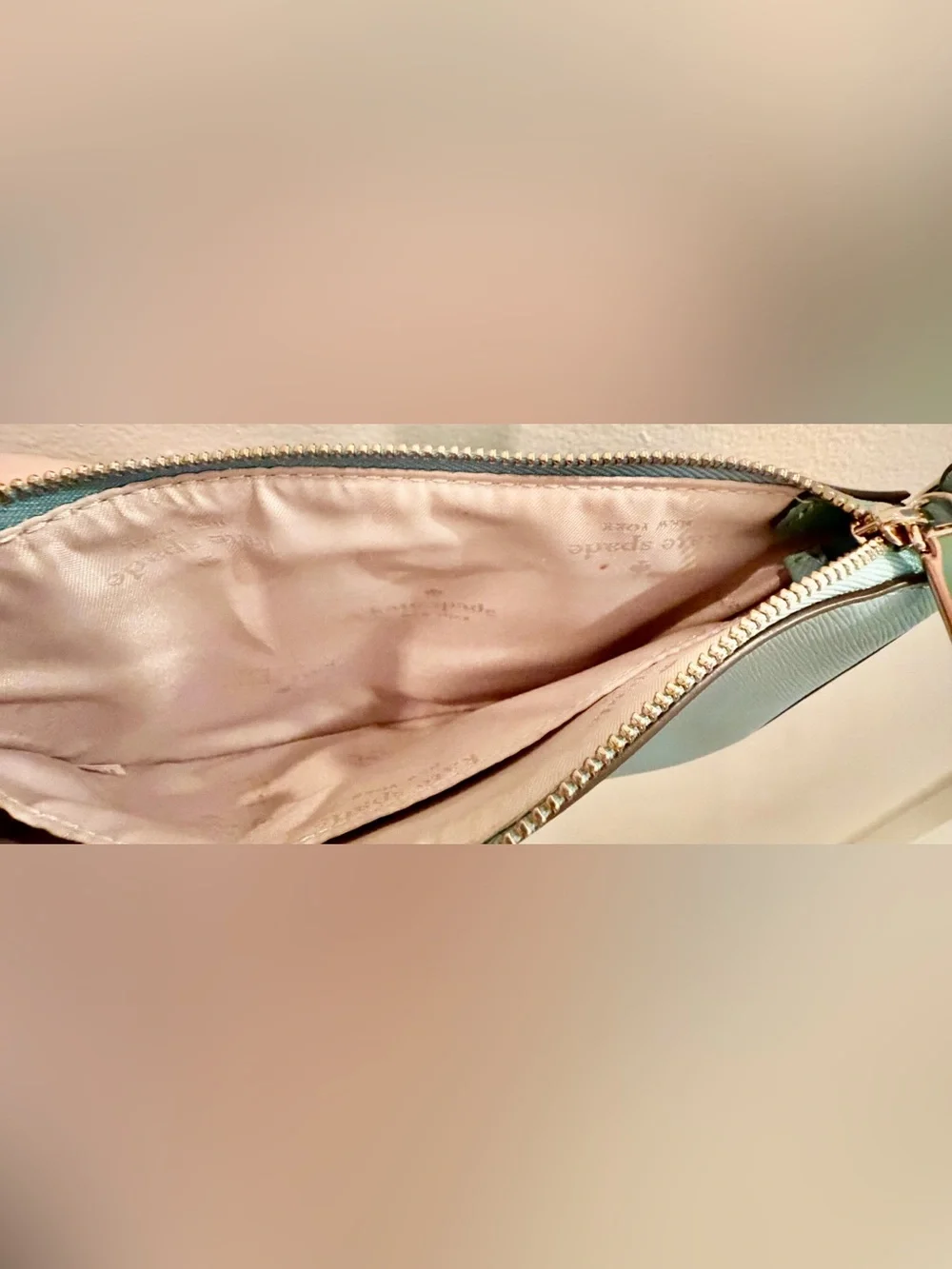 kate spade light aqua blue crossbody bag